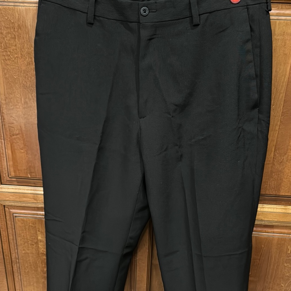 Kenneth Cole Black Dress Pants with Flat Front Design